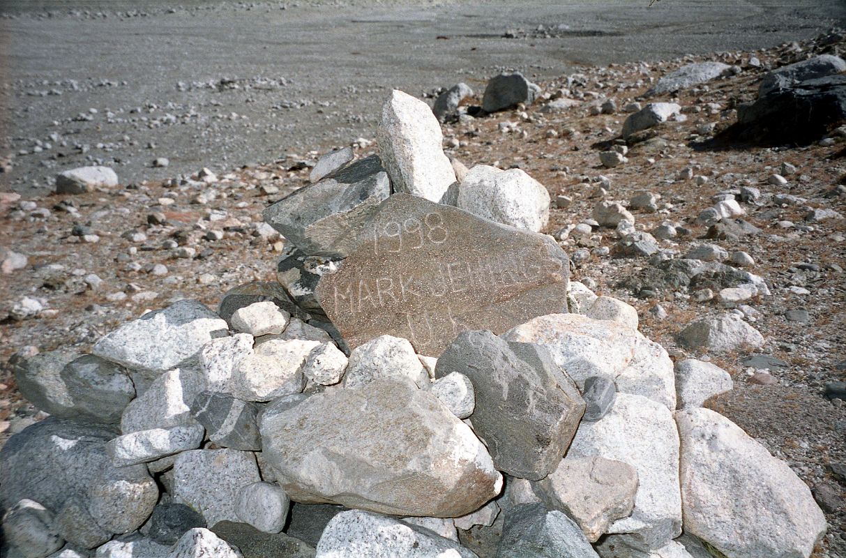 24 Memorial To Mark Jennings Who Died May 25, 1998 Descending From The Summit At Hill Next To Everest North Face Base Camp